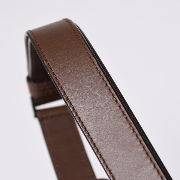 GUCCI グッチ ショルダーバッグ 001 4206 GGキャンバス レザー ブラウン ベージュ ブラウン金具 美品 中古 4a000066