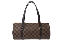 Load image into Gallery viewer, 極美品 LOUIS VUITTON ルイヴィトン ハンドバッグ パピヨン30 ダミエキャンバス N51303 ブラウン ゴールド金具 中古 4b000189