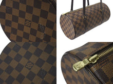 Load image into Gallery viewer, 極美品 LOUIS VUITTON ルイヴィトン ハンドバッグ パピヨン30 ダミエキャンバス N51303 ブラウン ゴールド金具 中古 4b000189