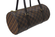 Load image into Gallery viewer, LOUIS VUITTON ルイヴィトン ハンドバッグ パピヨン30 ダミエキャンバス N51303 ブラウン ゴールド金具 美品 中古 4b000197