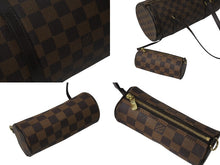 Load image into Gallery viewer, LOUIS VUITTON ルイヴィトン ハンドバッグ パピヨン30 ダミエキャンバス N51303 ブラウン ゴールド金具 美品 中古 4b000197