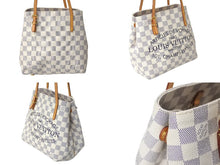 画像をギャラリービューアに読み込む, LOUIS VUITTON ルイヴィトン ダミエアズールキャンバス カバPM トートバッグ N41376 DU1114 ホワイト 美品 中古 4b000199