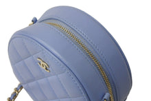 Load image into Gallery viewer, CHANEL シャネル ショルダーバッグ マトラッセ チェーンショルダーバッグ 30番台 ブルー ラムスキン シルバー金具 美品 中古 4b000203