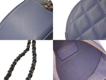Load image into Gallery viewer, CHANEL シャネル ショルダーバッグ マトラッセ チェーンショルダーバッグ 30番台 ブルー ラムスキン シルバー金具 美品 中古 4b000203