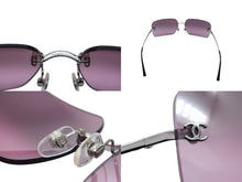 Load image into Gallery viewer, 極美品 CHANEL シャネル リムレス サングラス 4017 c.124/7E サイズ62□17 120 ココマーク ピンク グラデーション 中古 4b000205