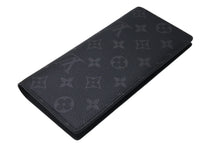 画像をギャラリービューアに読み込む, 新品未使用 LOUIS VUITTON ルイヴィトン ポルトフォイユ ブラザ 長財布 モノグラム エクリプス M61697 ブラック シルバー金具 中古 4b000209