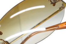 Load image into Gallery viewer, CHANEL シャネル リムレス サングラス 4013 c.125/56 サイズ 59◻︎16 130 ゴールド オレンジ グラデーション 美品 中古 4b000215