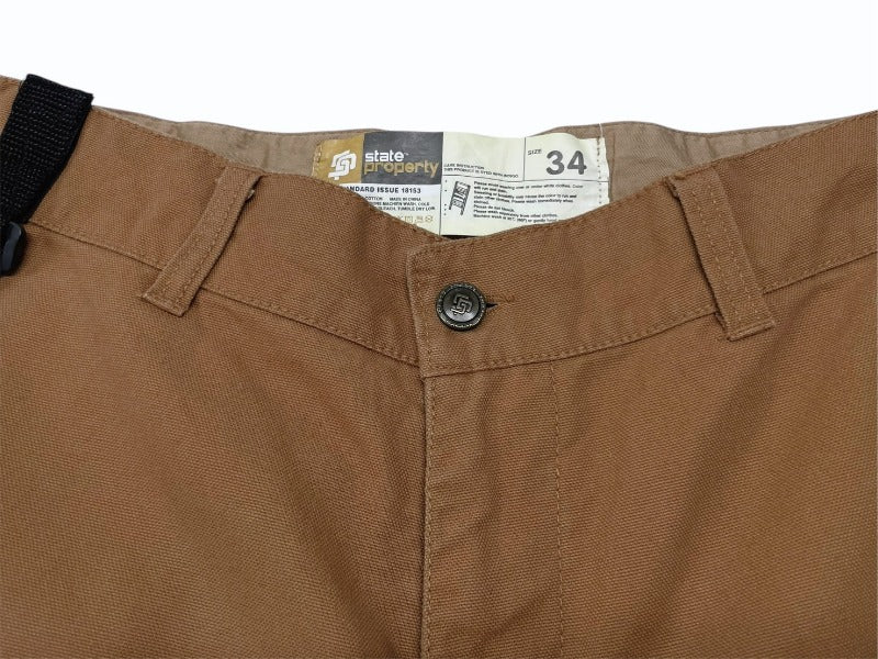 STATE PROPERTY x ROCAWEAR State Property Rocawear Cargo Pants Work Brown Size 34 Good Condition Used 4b000222