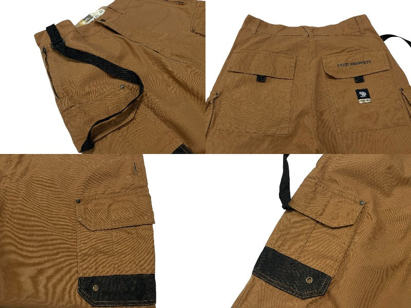 STATE PROPERTY x ROCAWEAR State Property Rocawear Cargo Pants Work Brown Size 34 Good Condition Used 4b000222