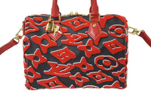 Load image into Gallery viewer, 新品同様品 LOUIS VUITTON × UF ルイヴィトン × ウルス フィッシャー スピーディバンドリエール25 ハンドバッグ M45552 レッド 中古 4b000231