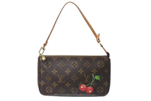 画像をギャラリービューアに読み込む, 極美品 LOUIS VUITTON ルイヴィトン モノグラム チェリー ポシェットアクセソワール アクセサリーポーチ 村上隆 M95008 中古 4b000232
