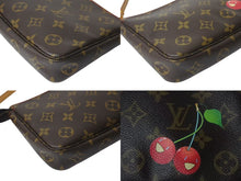 画像をギャラリービューアに読み込む, 極美品 LOUIS VUITTON ルイヴィトン モノグラム チェリー ポシェットアクセソワール アクセサリーポーチ 村上隆 M95008 中古 4b000232