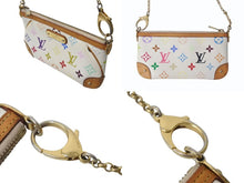 画像をギャラリービューアに読み込む, LOUIS VUITTON ルイヴィトン ポシェット ミラMM アクセサリーポーチ M60096 モノグラム マルチカラー ホワイト 美品 中古 4b000236