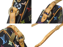 画像をギャラリービューアに読み込む, LOUIS VUITTON ルイヴィトン モノグラムマルチカラー リフト ショルダーバッグ ブラック M40056 村上隆 美品 中古 4b000237