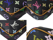 画像をギャラリービューアに読み込む, LOUIS VUITTON ルイヴィトン モノグラムマルチカラー リフト ショルダーバッグ ブラック M40056 村上隆 美品 中古 4b000237