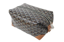画像をギャラリービューアに読み込む, 新品未使用 GOYARD ゴヤール ボウリング25 トイレタリーバッグ クラッチバッグ BOWLIN025TY01CL01P ブラック PVC レザー 中古 4c075956