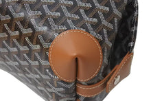 画像をギャラリービューアに読み込む, 新品未使用 GOYARD ゴヤール ボウリング25 トイレタリーバッグ クラッチバッグ BOWLIN025TY01CL01P ブラック PVC レザー 中古 4c075956