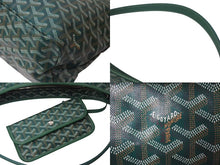画像をギャラリービューアに読み込む, 新品未使用 GOYARD ゴヤール ボエム ホーボーバッグ グリーン BOHEMEPMLTY33CL33P コーティングキャンバス シルバー金具 中古 4b000240