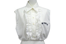 Load image into Gallery viewer, MIU MIU ミュウミュウ 21SS ノースリーブ ショートレングス ポプリンシャツ ブラウス ホワイト サイズ38 MK1528 美品 中古 4b000256