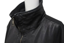 画像をギャラリービューアに読み込む, DOLCE &amp; GABBANA ドルチェアンドガッバーナ ラムレザーブルゾン ブラック サイズ56 LS - G9N16L 美品 中古 4b000258