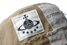 Load image into Gallery viewer, Vivienne Westwood ヴィヴィアンウエストウッド パッチワークバケットハット コットン ブラウン サイズM〜S 美品 中古 4b000259