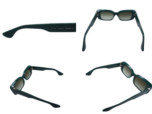 CHROME HEARTS ESTREL LA Sunglasses Star Silver 925 Green Eyewear 51□20-140 Good Condition Used 4b000266