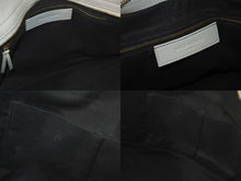 画像をギャラリービューアに読み込む, BALENCIAGA バレンシアガ ザ シティ メタリックエッジ 2WAYバッグ ハンドバッグ ワンショルダーバッグ グレー ゴールド 美品 中古 4b000276