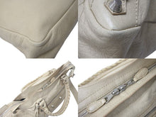 画像をギャラリービューアに読み込む, 美品 BALENCIAGA バレンシアガ ワンショルダーバッグ ハンドバッグ 240578 ザ ジャイアント タウン ベージュ レザー 中古 4b000277