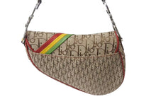 Load image into Gallery viewer, 極美品 Christian Dior クリスチャンディオール サドルバッグ ハンドバッグ ラスタカラー シルバー 04年 中古 4b000280