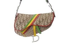 Load image into Gallery viewer, 極美品 Christian Dior クリスチャンディオール サドルバッグ ハンドバッグ ラスタカラー シルバー 04年 中古 4b000280