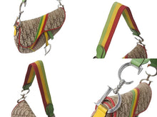 Load image into Gallery viewer, 極美品 Christian Dior クリスチャンディオール サドルバッグ ハンドバッグ ラスタカラー シルバー 04年 中古 4b000280