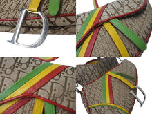 Load image into Gallery viewer, 極美品 Christian Dior クリスチャンディオール サドルバッグ ハンドバッグ ラスタカラー シルバー 04年 中古 4b000280