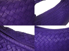 画像をギャラリービューアに読み込む, BOTTEGA VENETA ボッテガヴェネタ イントレチャート ホーボー ワンショルダーバッグ ミデュアム パープル B012867351 美品 中古 4b000284