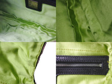 Load image into Gallery viewer, FENDI フェンディ ビーズ刺繍 マンマバケット ハンドバッグ ブラック マルチカラー キャンバス ビーズ レザー ワンショルダー 26424 美品 中古 4b000285