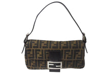 Load image into Gallery viewer, FENDI フェンディ マンマバケット ワンショルダーバッグ 26424 ズッカ柄 ブラウン シルバー金具 美品 中古 4b000286