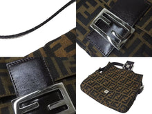 Load image into Gallery viewer, FENDI フェンディ マンマバケット ワンショルダーバッグ 26424 ズッカ柄 ブラウン シルバー金具 美品 中古 4b000286