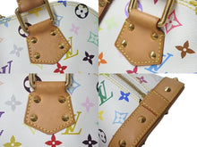 Load image into Gallery viewer, LOUIS VUITTON ルイヴィトン モノグラムマルチ アルマPM ハンドバッグ 新型 M40443 村上隆 ホワイト ゴールド金具 美品 中古 4b000287