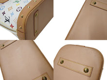 Load image into Gallery viewer, LOUIS VUITTON ルイヴィトン モノグラムマルチ アルマPM ハンドバッグ 新型 M40443 村上隆 ホワイト ゴールド金具 美品 中古 4b000287