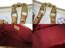 Load image into Gallery viewer, LOUIS VUITTON ルイヴィトン モノグラムマルチ アルマPM ハンドバッグ 新型 M40443 村上隆 ホワイト ゴールド金具 美品 中古 4b000287