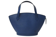 Load image into Gallery viewer, LOUIS VUITTON ルイヴィトン ハンドバッグ トートバッグ サンジャック エピレザー ブルー ゴールド金具 M52275 美品 中古 4b000290
