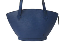Load image into Gallery viewer, LOUIS VUITTON ルイヴィトン ハンドバッグ トートバッグ サンジャック エピレザー ブルー ゴールド金具 M52275 美品 中古 4b000290