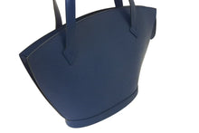 Load image into Gallery viewer, LOUIS VUITTON ルイヴィトン ハンドバッグ トートバッグ サンジャック エピレザー ブルー ゴールド金具 M52275 美品 中古 4b000290