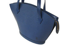 Load image into Gallery viewer, LOUIS VUITTON ルイヴィトン ハンドバッグ トートバッグ サンジャック エピレザー ブルー ゴールド金具 M52275 美品 中古 4b000290