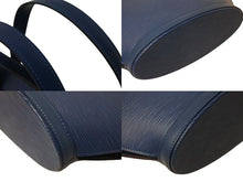 Load image into Gallery viewer, LOUIS VUITTON ルイヴィトン ハンドバッグ トートバッグ サンジャック エピレザー ブルー ゴールド金具 M52275 美品 中古 4b000290