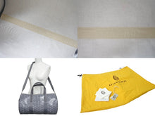 画像をギャラリービューアに読み込む, 新品同様 GOYARD ゴヤール バレル40 スポーツバッグ ボストンバッグ BARREL040TY01CL03P PVC レザー グレー シルバー金具 中古 4b000291