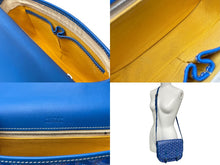 画像をギャラリービューアに読み込む, GOYARD ゴヤール ベルヴェデーレPM ショルダーバッグ BELVE3PMLTY09CG09P ブルー PVC レザー シルバー金具 美品 中古 4b000292