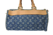 Load image into Gallery viewer, LOUIS VUITTON ルイヴィトン ネオスピーディ ハンドバッグ M95019 モノグラムデニム ゴールド金具 美品 中古 4b000298