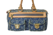 Load image into Gallery viewer, LOUIS VUITTON ルイヴィトン ネオスピーディ ハンドバッグ M95019 モノグラムデニム ゴールド金具 美品 中古 4b000298
