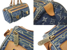 Load image into Gallery viewer, LOUIS VUITTON ルイヴィトン ネオスピーディ ハンドバッグ M95019 モノグラムデニム ゴールド金具 美品 中古 4b000298