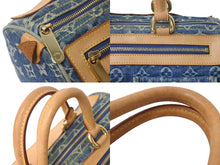 Load image into Gallery viewer, LOUIS VUITTON ルイヴィトン ネオスピーディ ハンドバッグ M95019 モノグラムデニム ゴールド金具 美品 中古 4b000298